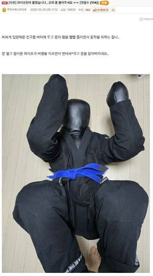 아내에게 리얼돌? 들켜버린