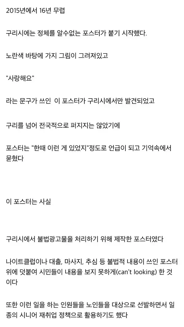 수상쩍은 포스터의 진실