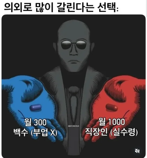 의외로 많이 갈린다는 선택